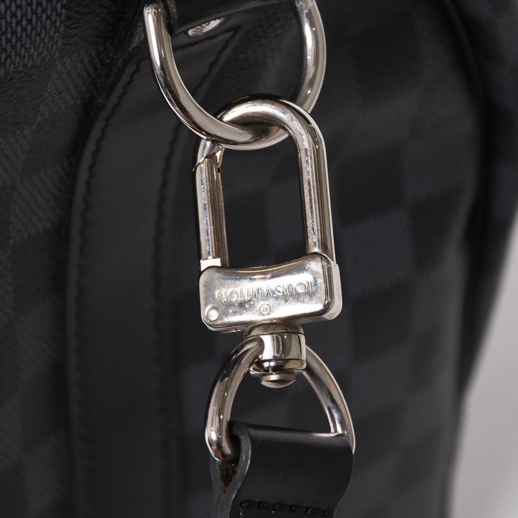 Louis Vuitton Keepall Bandouliere 45 Monogram Eclipse Canvas Black Leather — view 6