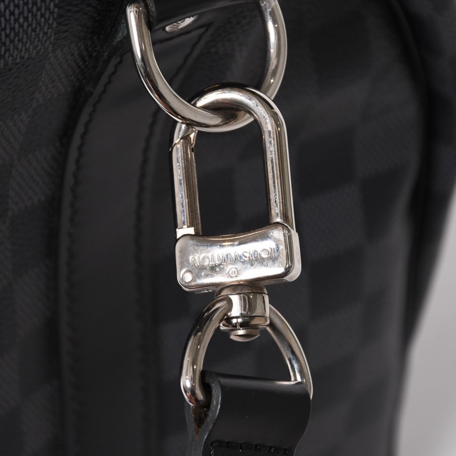 Louis Vuitton Keepall Bandouliere 45 Monogram Eclipse Canvas Black Leather — view 6