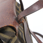 Fendi Zucca 71 Leather Backpack Shoulder Bag Brown — view 8