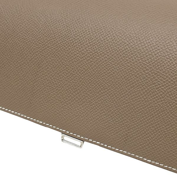 Hermes Shoulder Bag Della Cavalleria Elan Veau Epsom Etoupe Silver — view 6