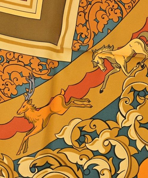 Hermes Bandana Scarf Orange — view 3