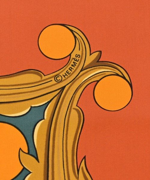 Hermes Bandana Scarf Orange — view 5