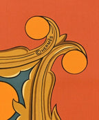 Hermes Bandana Scarf Orange — view 5