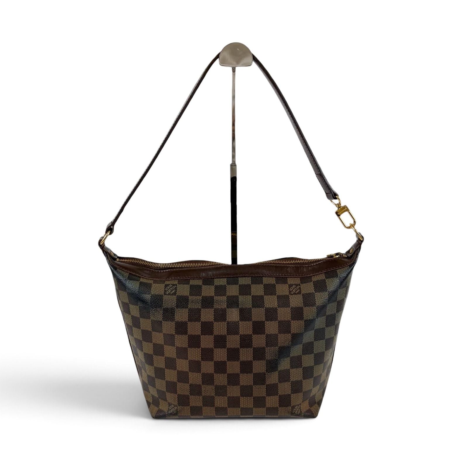Louis Vuitton Illovo MM Pouch Damier Leather Brown — view 3