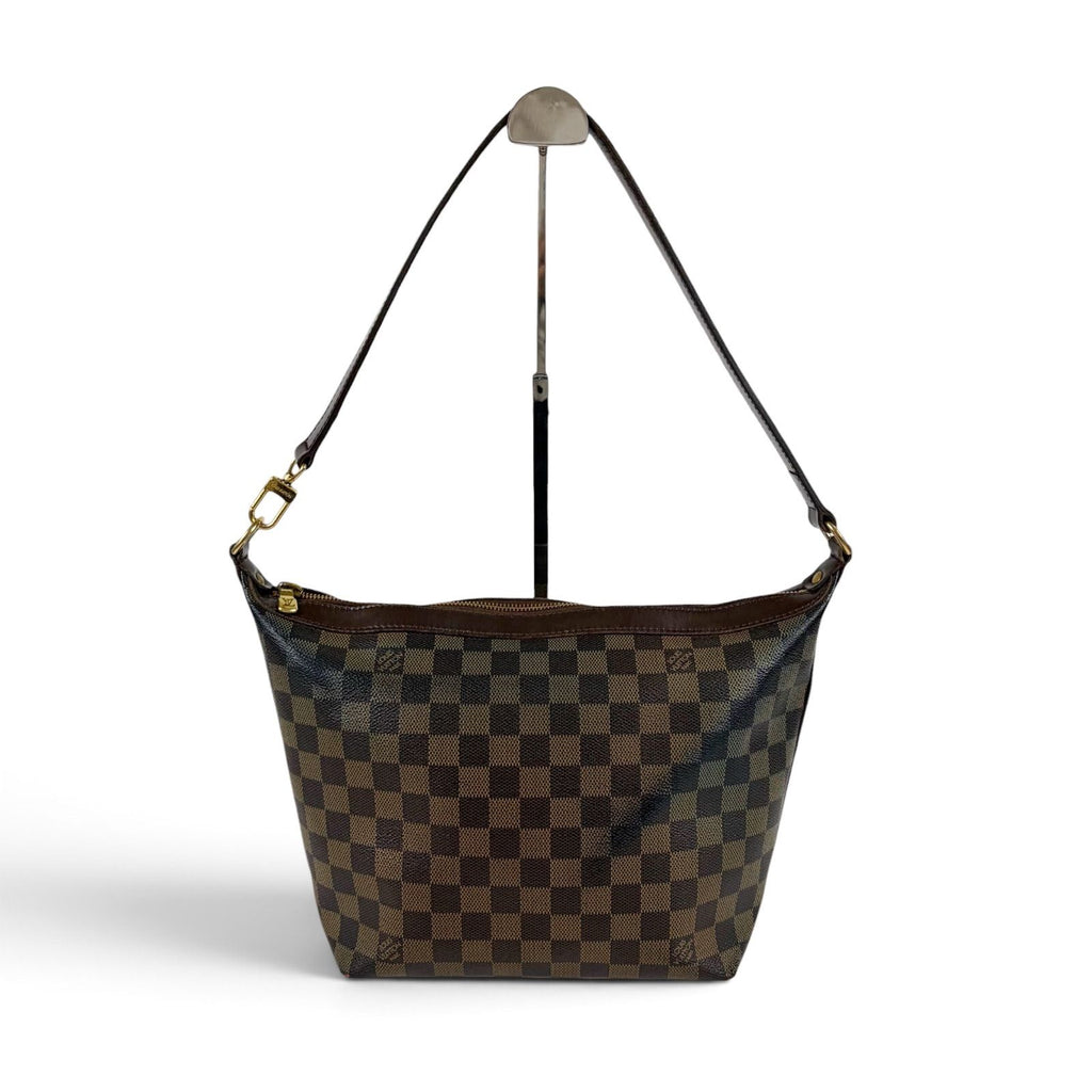 Louis Vuitton Illovo MM Pouch Damier Leather Brown — view 2