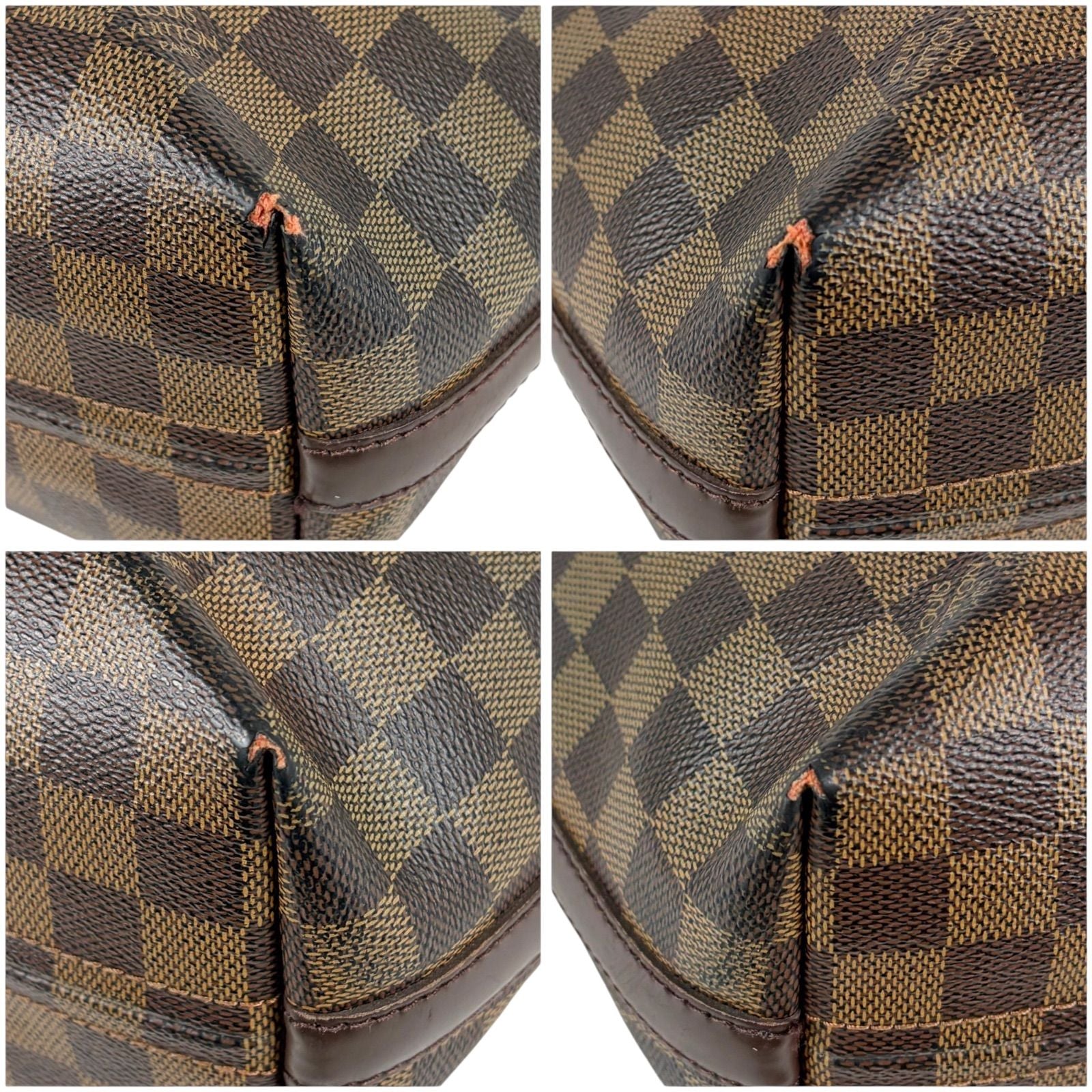 Louis Vuitton Illovo MM Pouch Damier Leather Brown — view 6