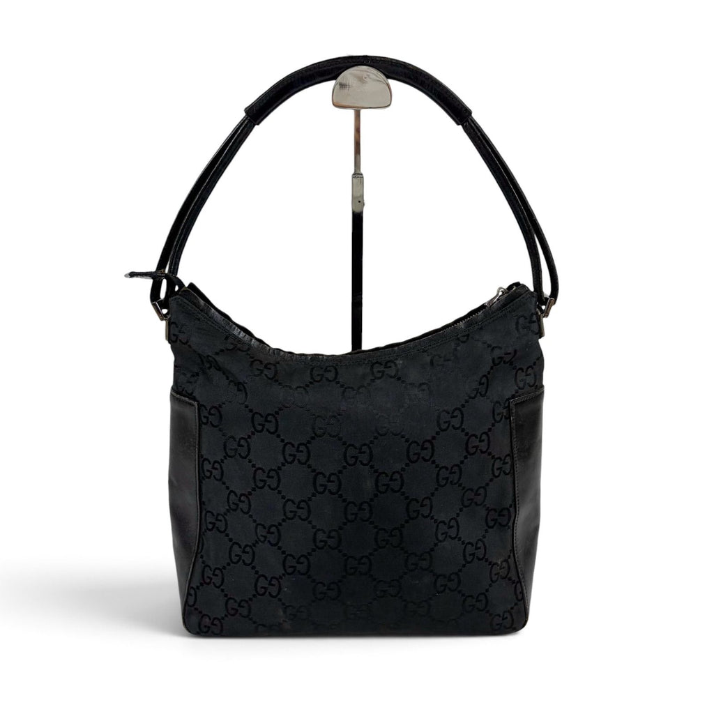 Gucci GG Nylon Canvas Hobo Black — view 2
