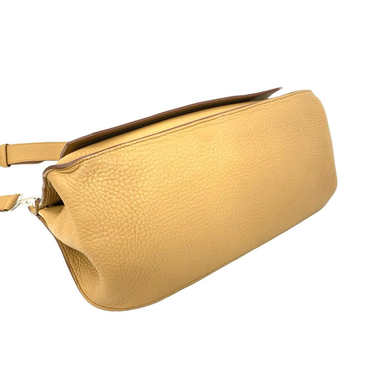 Hermes Jypsiere 34 Taurillon Clemence Leather Shoulder Bag Crossbody Tabac Camel — view 7