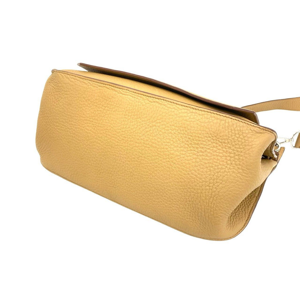 Hermes Jypsiere 34 Taurillon Clemence Leather Shoulder Bag Crossbody Tabac Camel — view 8