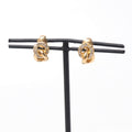 Dior Vintage Earrings Crystal Pave Costume Gold