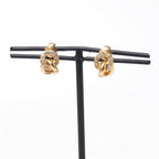 Dior Vintage Earrings Crystal Pave Costume Gold