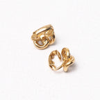 Dior Vintage Earrings Crystal Pave Costume Gold — view 4