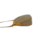 Gucci Vintage Micro GG Logo Pattern Leather Shoulder Bag Pochette Brown — view 5