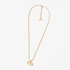 Dior Vintage Necklace CD Logo Rope Chain Gold — view 3