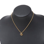 Dior Vintage Necklace CD Logo Rope Chain Gold — view 2