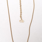Dior Vintage Necklace CD Logo Oval Gold — view 4