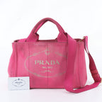Prada Canapa Leather 2-Way Shoulder Bag Crossbody