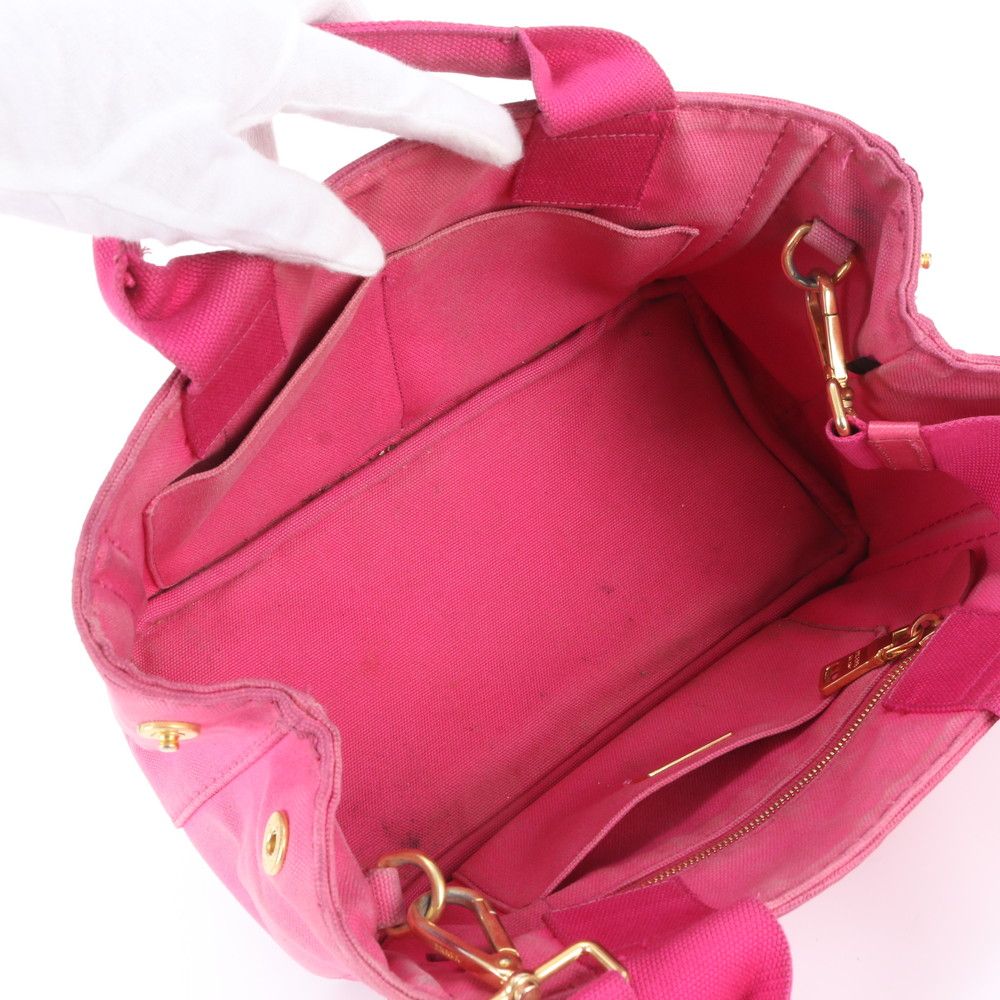 Prada Canapa Leather 2-Way Shoulder Bag Crossbody — view 8