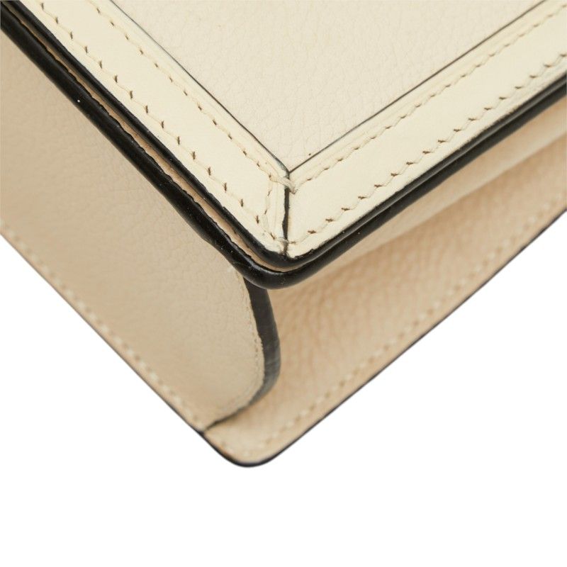 Loewe Barcelona Small Crossbody Shoulder Bag Ivory Leather — view 6