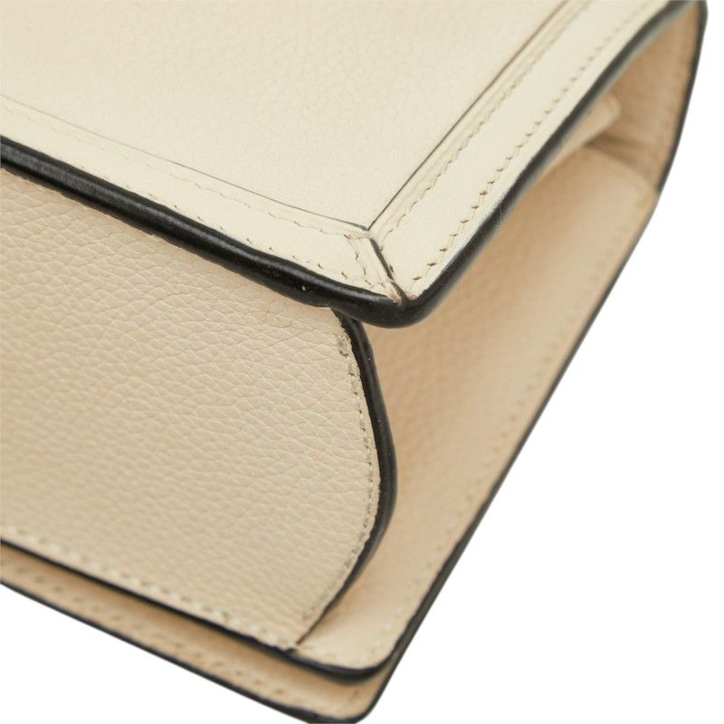 Loewe Barcelona Small Crossbody Shoulder Bag Ivory Leather — view 7