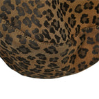 Fendi Leopard Print Tote Shoulder Bag 308 078 Brown Red Canvas Leather — view 7