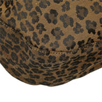 Fendi Leopard Print Tote Shoulder Bag 308 078 Brown Red Canvas Leather — view 5
