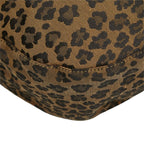 Fendi Leopard Print Tote Shoulder Bag 308 078 Brown Red Canvas Leather — view 6