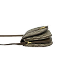 Gucci Vintage GG Logo Leather Shoulder Bag Pochette Brown — view 5