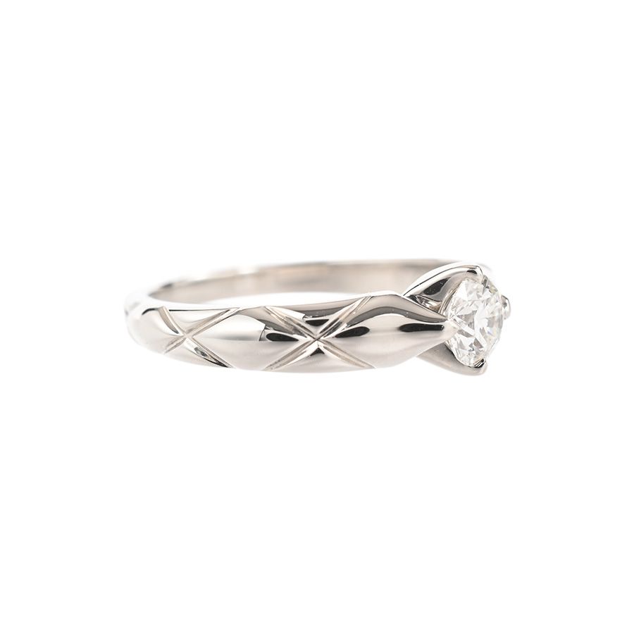 Chanel Ring Quilted Solitaire — view 2