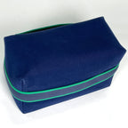 Hermes Brid-a-brac GM Handbag Handle Toile H Navy Green — view 2