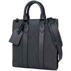 Louis Vuitton Sac Plat Cross Tote 2-Way Shoulder Bag Monogram Taurillon Noir