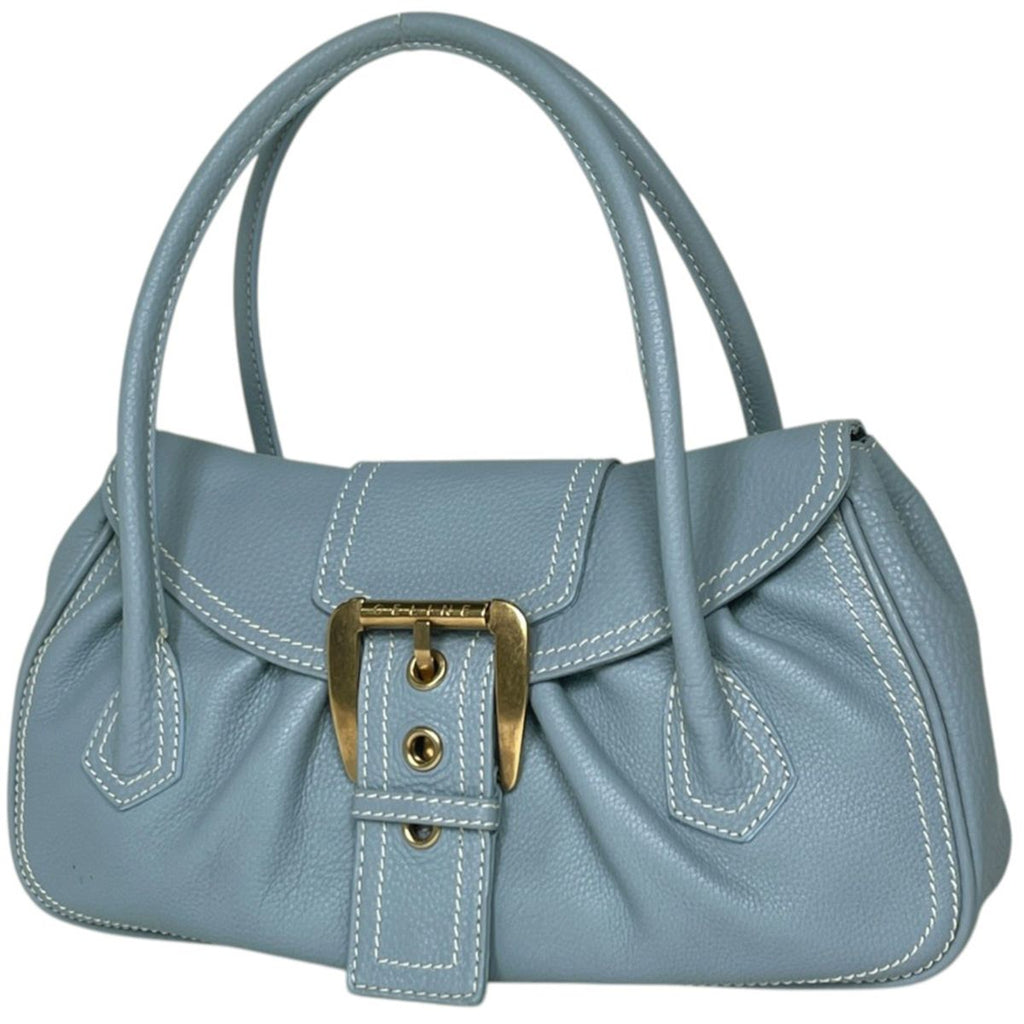Celine Handbag Leather Light Blue