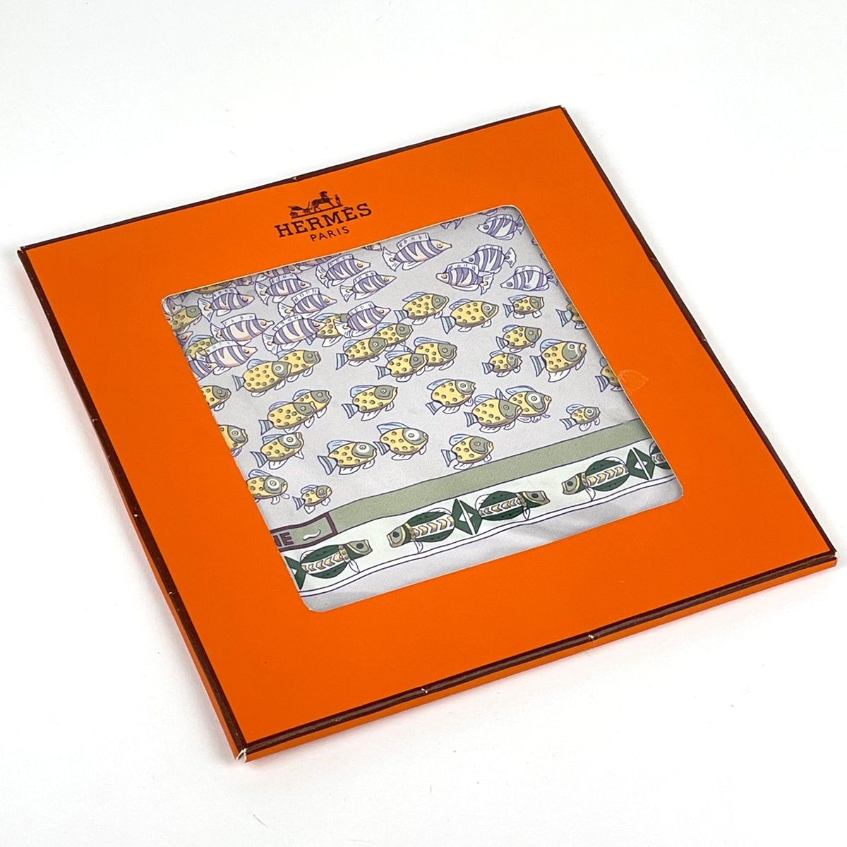 Hermes Carre 90 Renconte Oceane Scarf Atlantic Encounters Silk Purple Multicolor — view 4