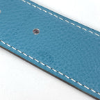 Hermes Constance Reversible Belt Box Calf Taurillon Clemence Black Blue Jean — view 4
