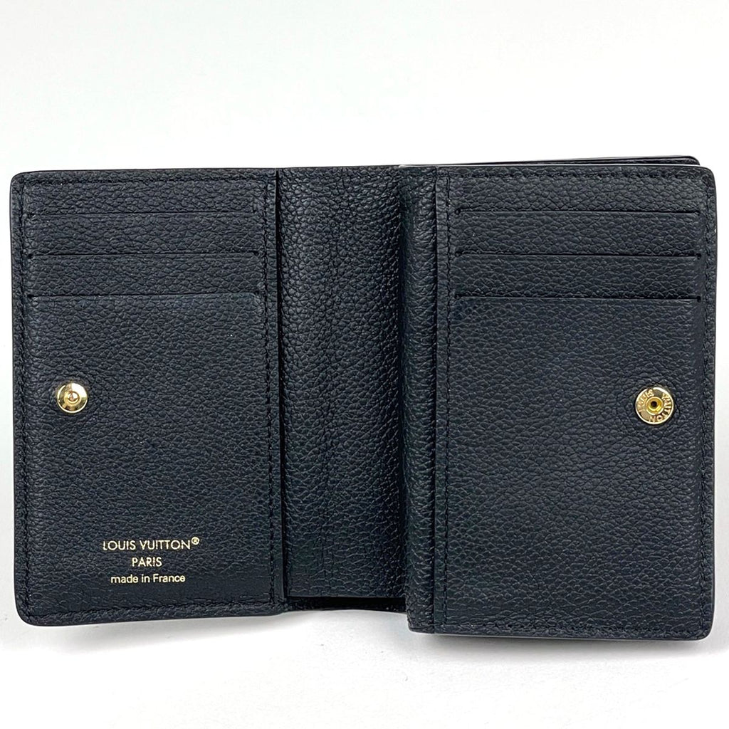 Louis Vuitton Portefeuille Clair Bifold Wallet Monogram Empreinte Noir — view 5