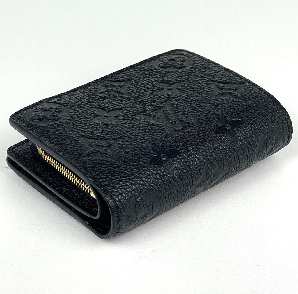 Louis Vuitton Portefeuille Clair Bifold Wallet Monogram Empreinte Noir — view 2