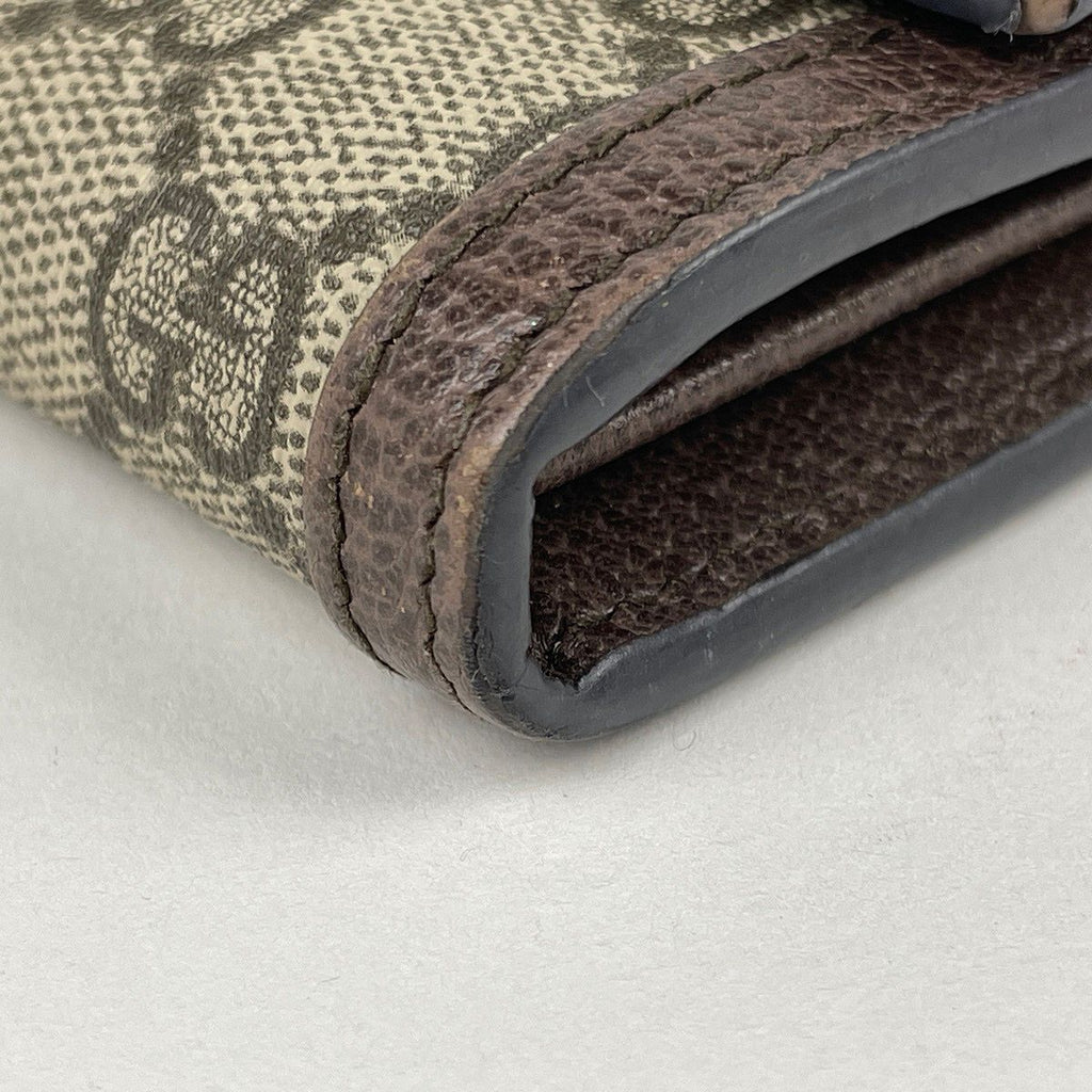 Gucci Wallet GG Pattern Sherry Line Web Beige Green — view 3