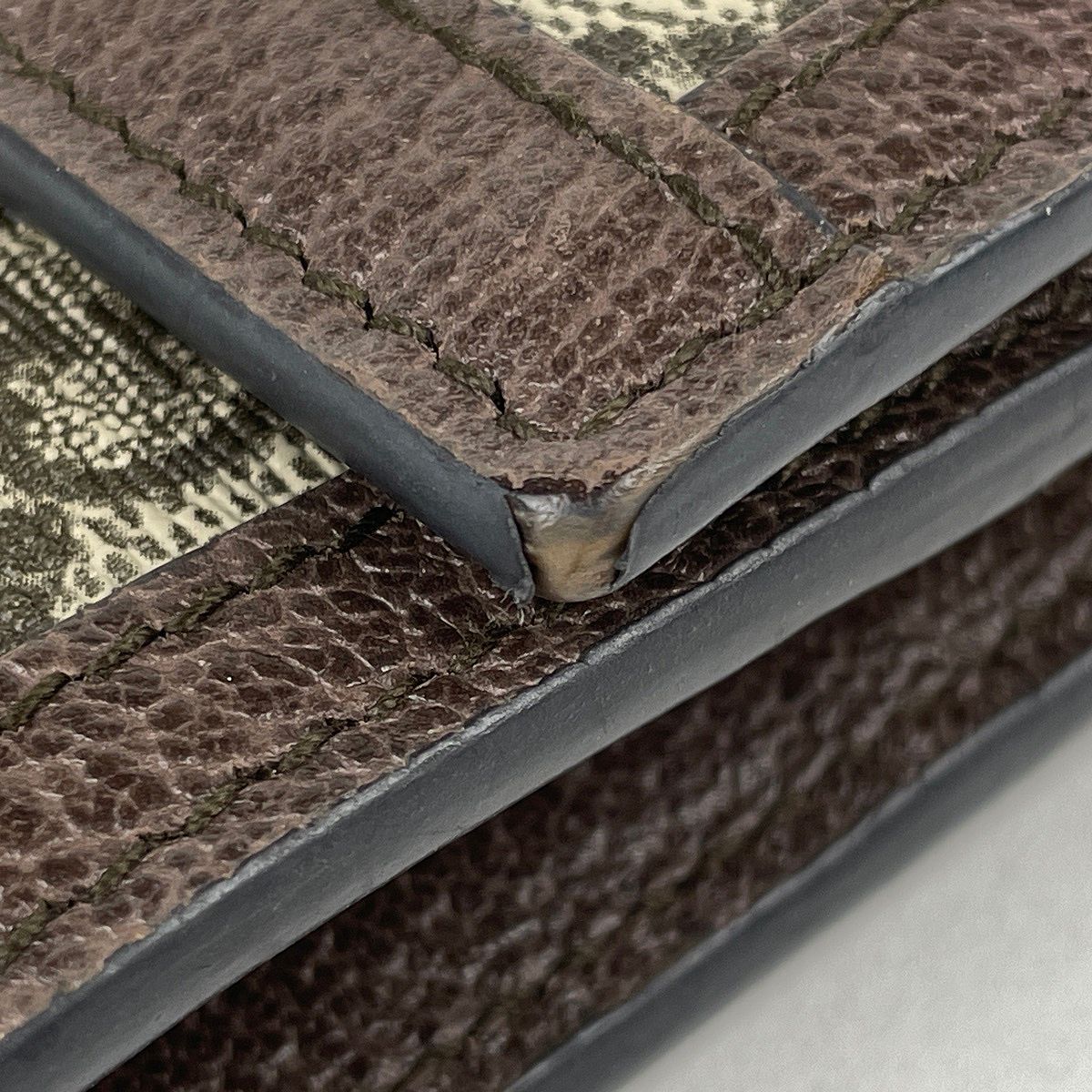 Gucci Wallet GG Pattern Sherry Line Web Beige Green — view 4