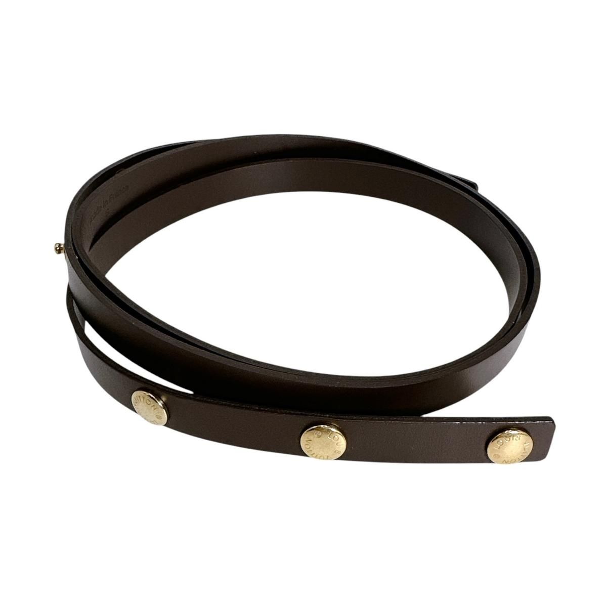 Louis Vuitton Damier Strap Button Type Shoulder Brown
