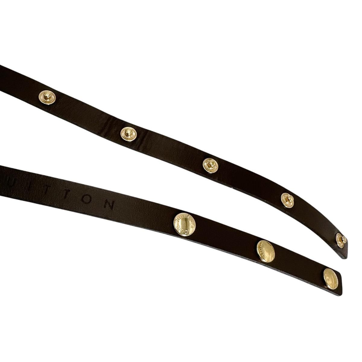 Louis Vuitton Damier Strap Button Type Shoulder Brown — view 2