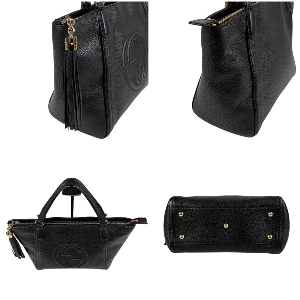 Gucci Soho Hand Tote Black Leather — view 3