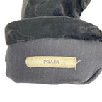 Prada Gloves 7.5 Black Long Leather Rabbit — view 4