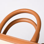 Celine Mini Vertical Cabas 2-Way Shoulder Bag Cotton Canvas Beige — view 7
