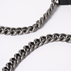 Chanel Boy Chain Shoulder Bag Chevron V-stitch CC Logo Black — view 6