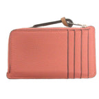 Loewe Coin Card Case Purse Anagram Calfskin Red Pink — view 3