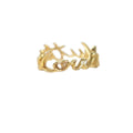 Louis Vuitton LV Script Ring S Gold