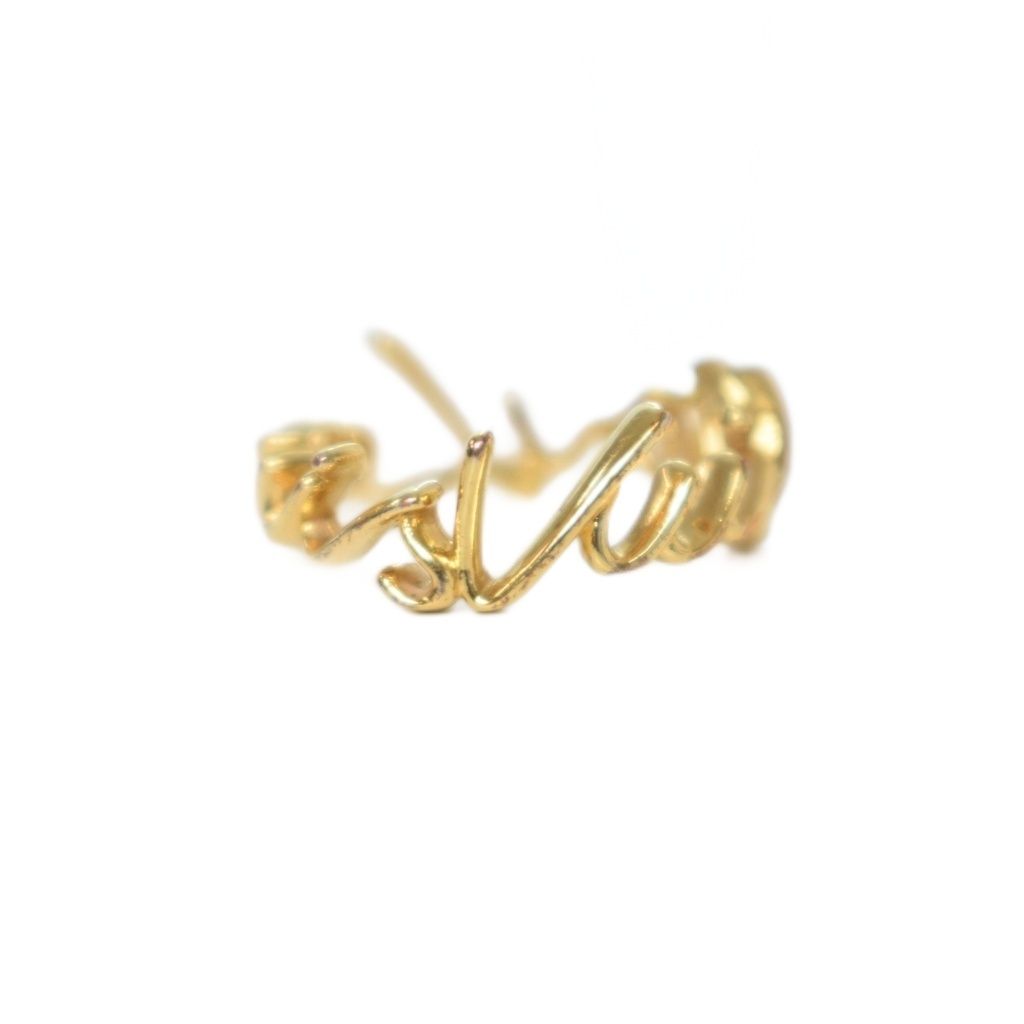 Louis Vuitton LV Script Ring S Gold — view 2
