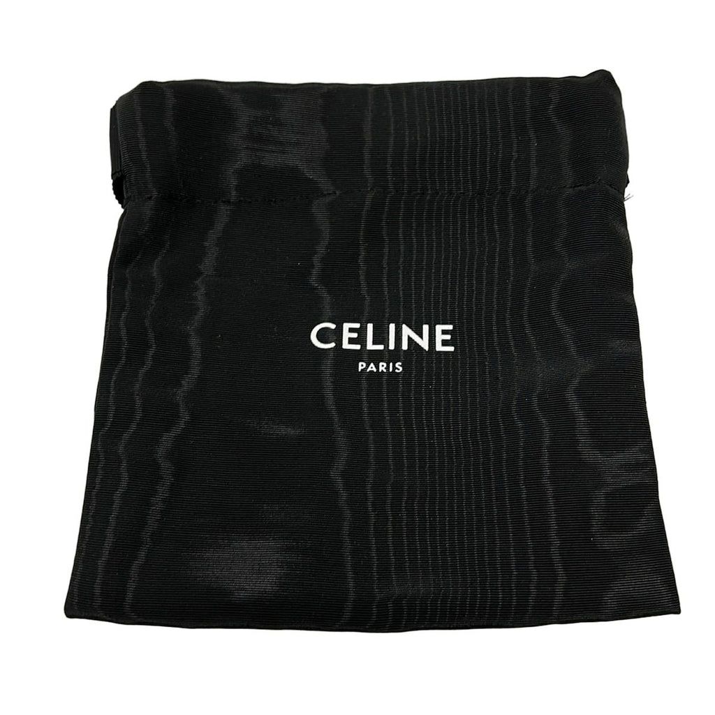Celine Trifold Wallet Small Flap Triomphe Brown Leather — view 6