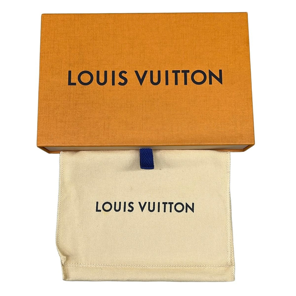 Louis Vuitton Coin Purse Monogram Eclipse Card Case Noir Leather Cowhide — view 5