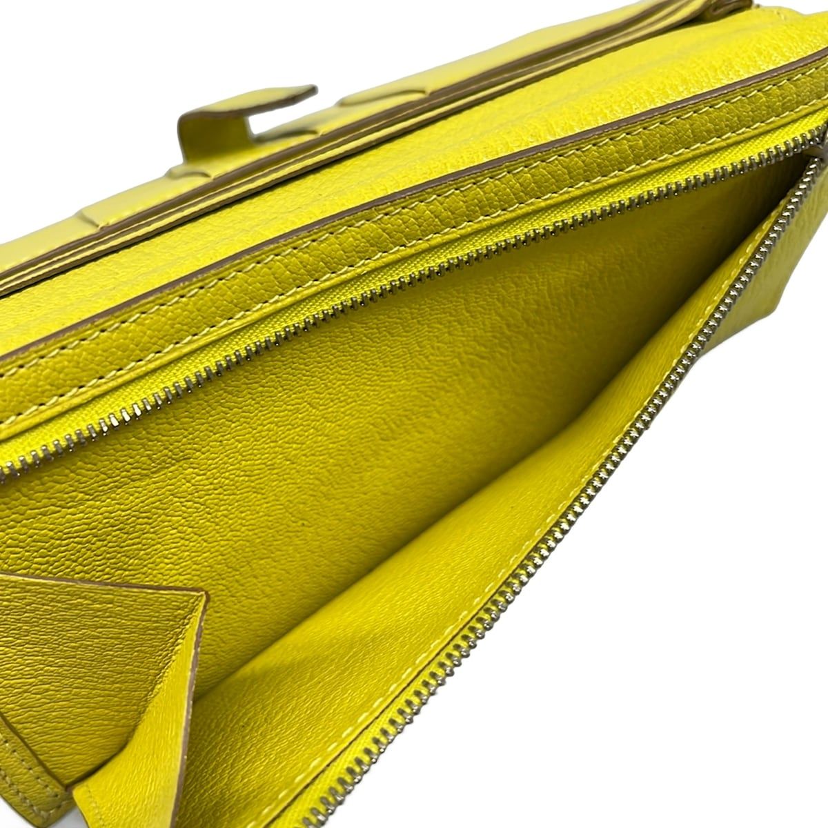 Hermes Wallet Bearn Soufflet Lime — view 4